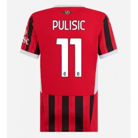 AC Milan Christian Pulisic #11 Hemmakläder Dam 2024-25 Kortärmad